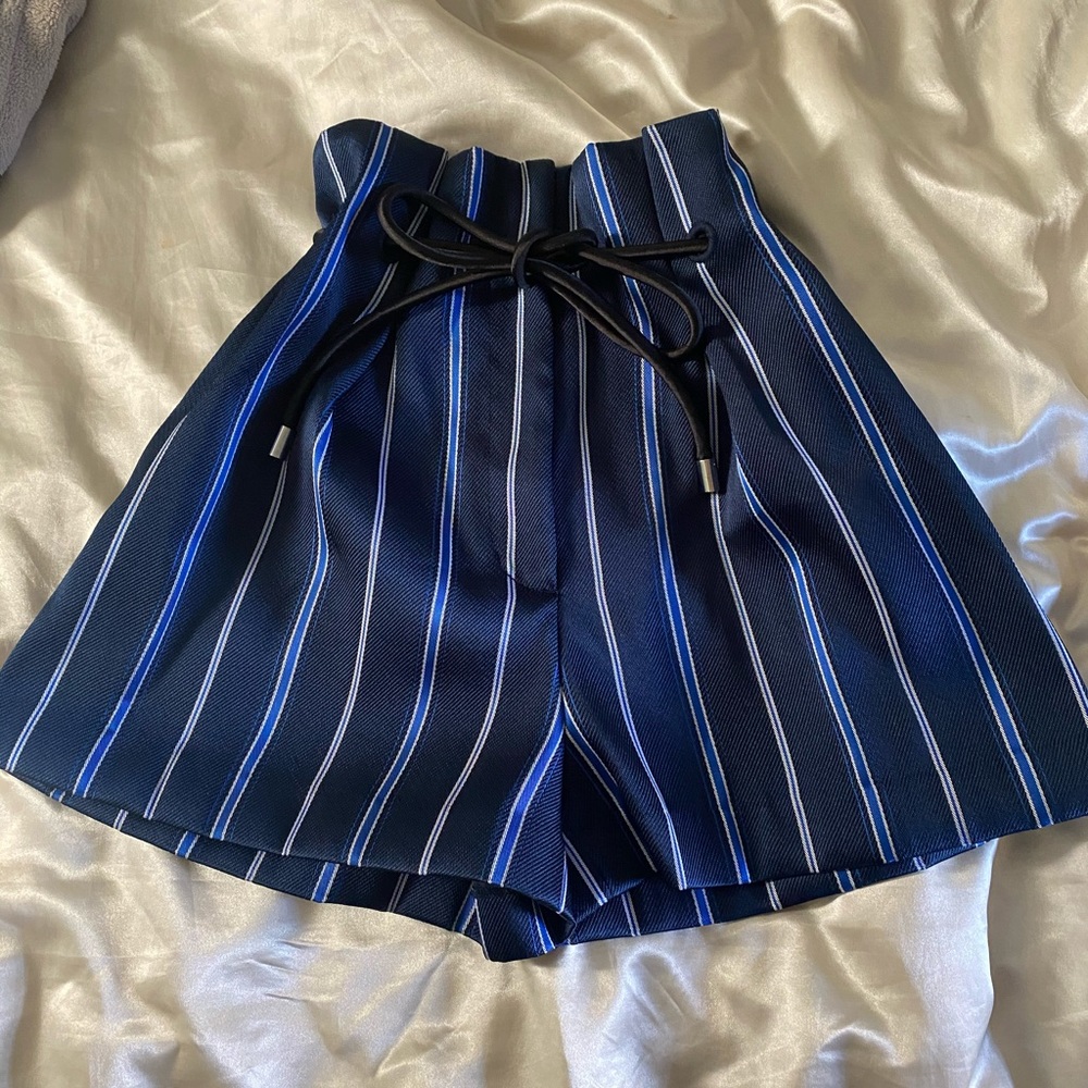 Phillip Lim Origami Stripped Shorts